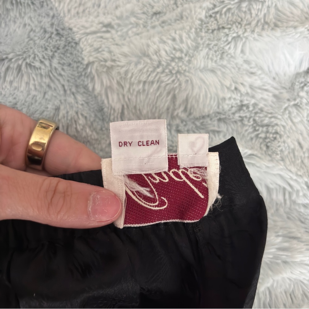 Chic Black Patterned Midi Skirt - image 7